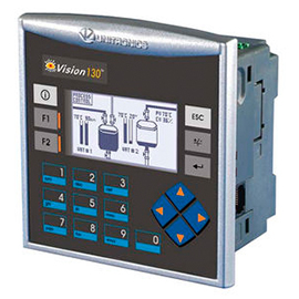 UNITRONICS 面板安装可编程控制器 128 x 64 pixels, STN, RS232, RS485 | Vision130™ series